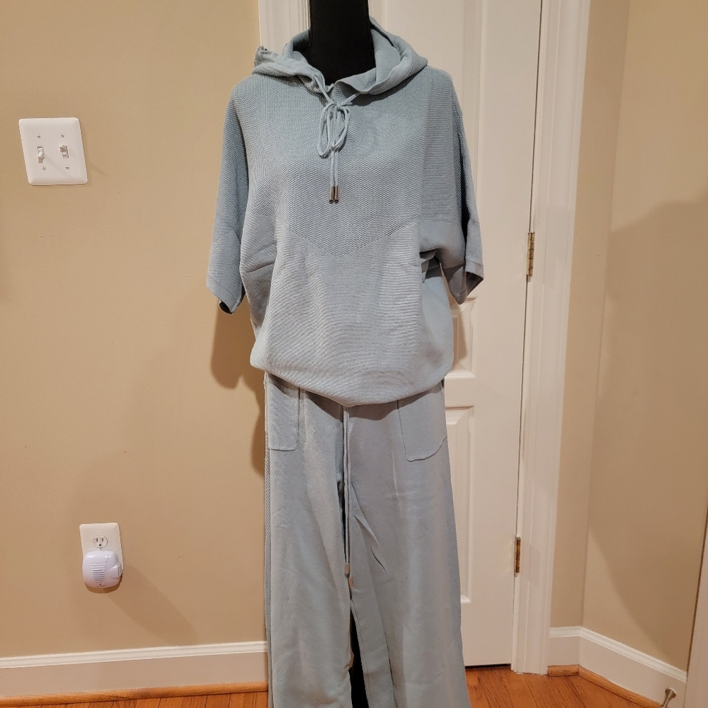 Rhonda Shear relaxed Leisure 2 piece outfit, Soft Sage